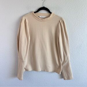 Rebecca Taylor Puff Sleeve Terry Cotton Top